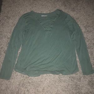 Teal, Mudd brand, long sleeve shirt